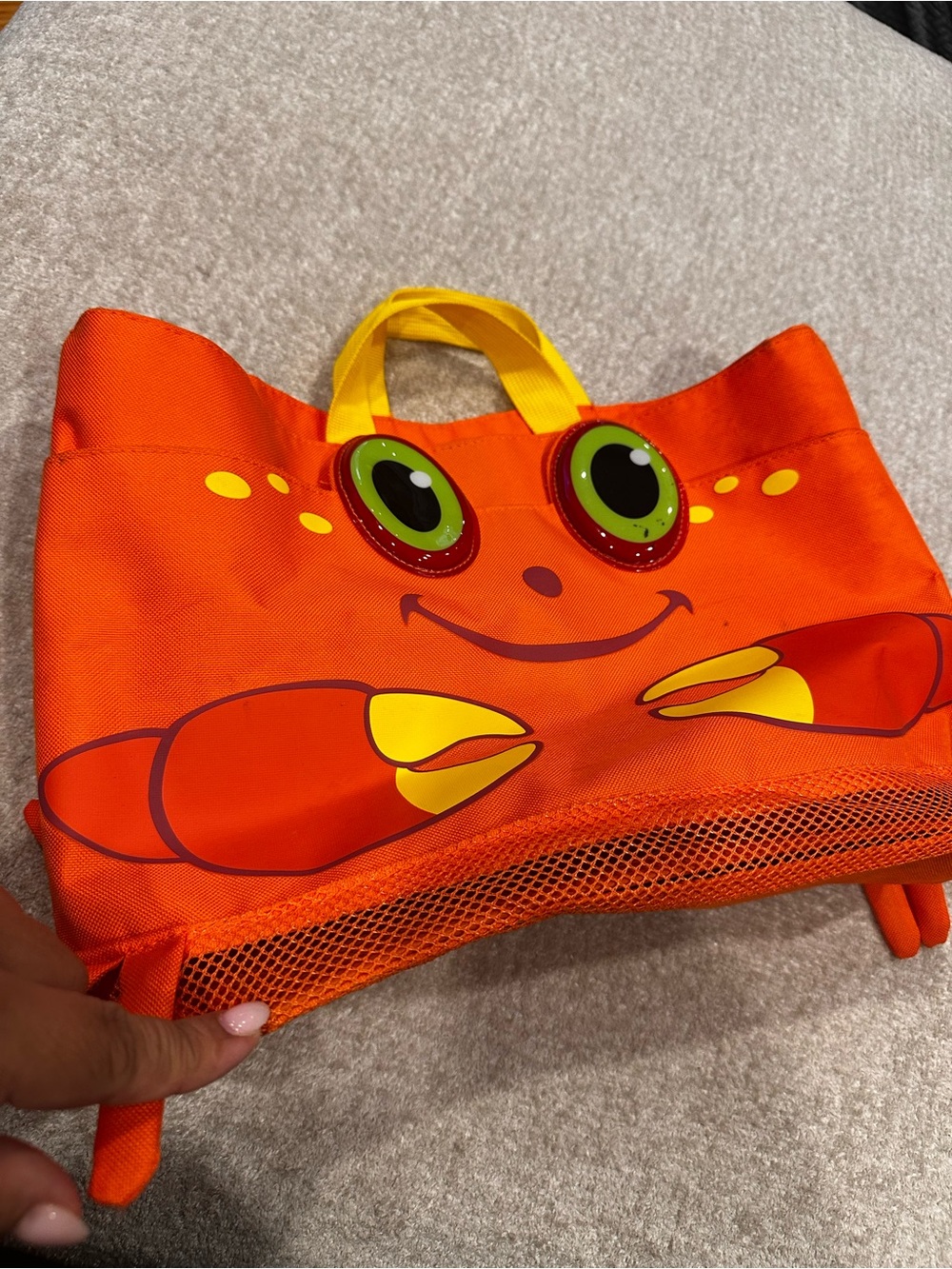 Kids Crab Tote Bag - Orange